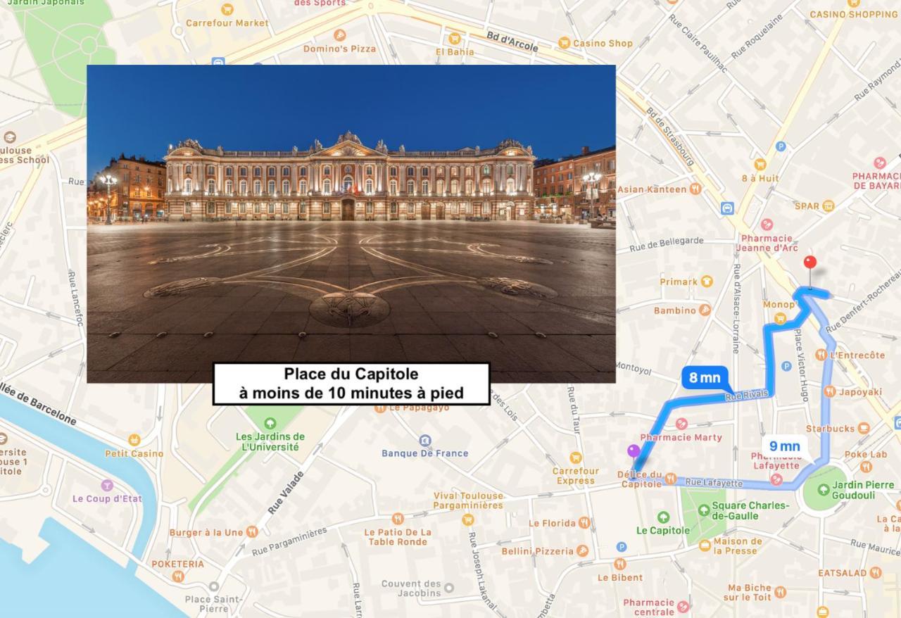 דירות טולוז Le Victor Hugo - Studio Avec Parking # Hypercentre מראה חיצוני תמונה