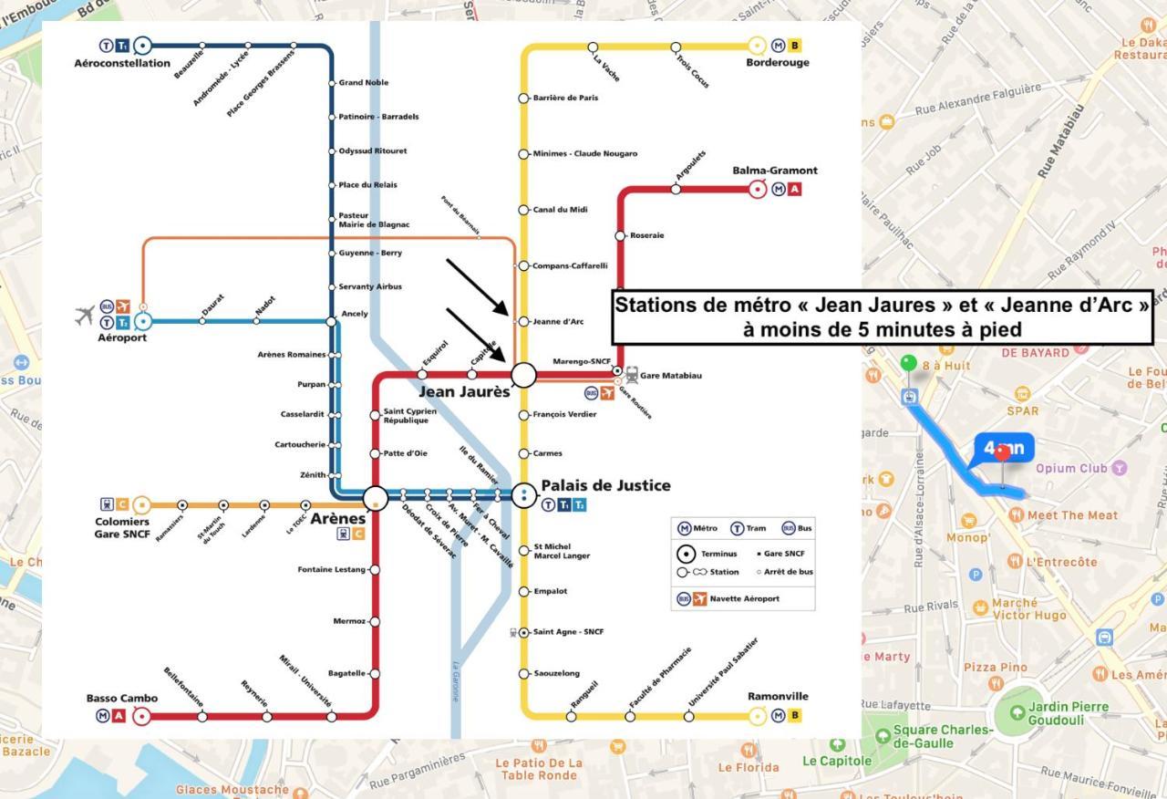 דירות טולוז Le Victor Hugo - Studio Avec Parking # Hypercentre מראה חיצוני תמונה